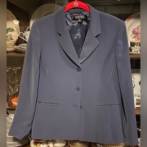 Kasper blazer. Dark grey, size 10 petite. Lightly used in great condition